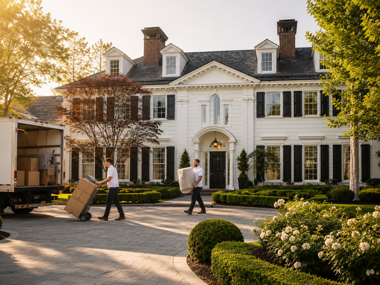 Warm, upscale home interior